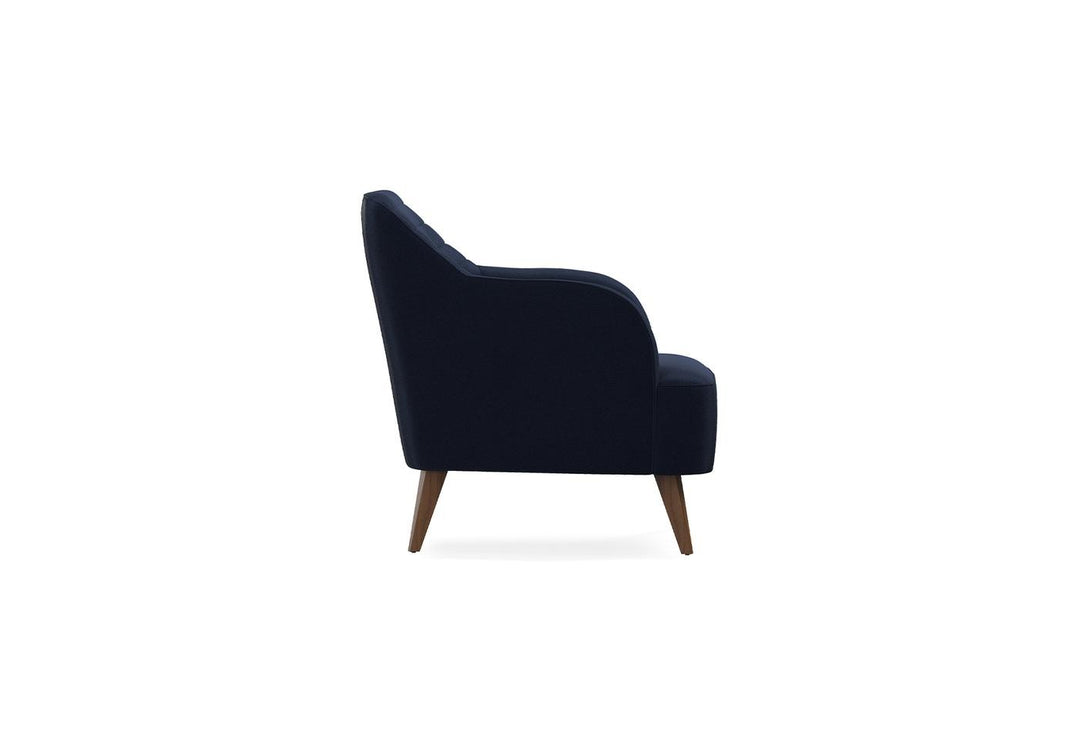 Navy Blue Velvet Sona Armchair