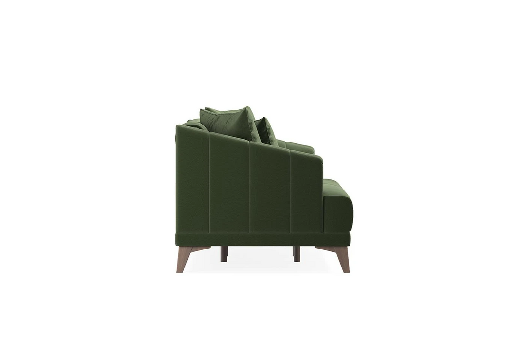 Dark Green Colt Feather Sona 3-Seater Sofa Bed