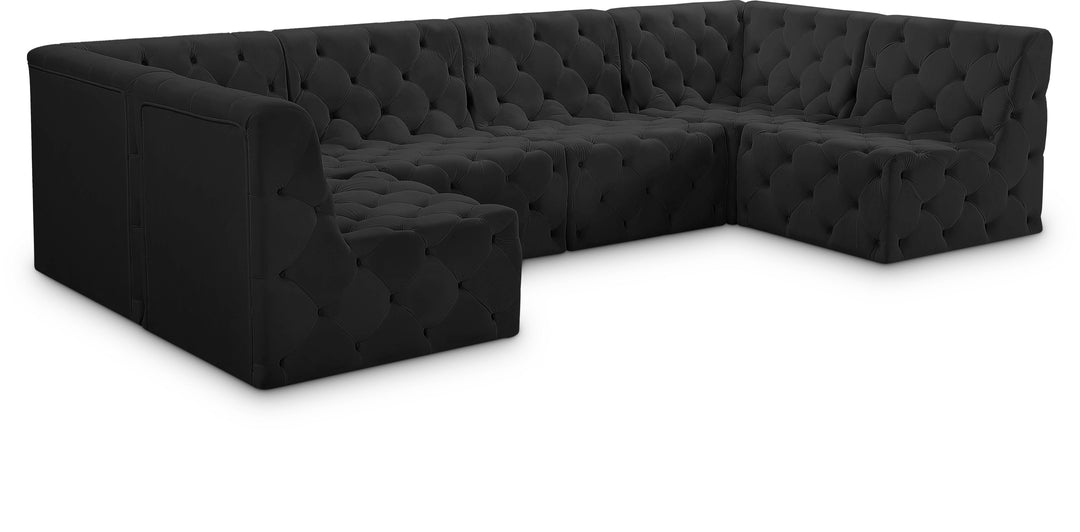 Tuft - Modular Sectional 6 Piece - Black - Modern & Contemporary