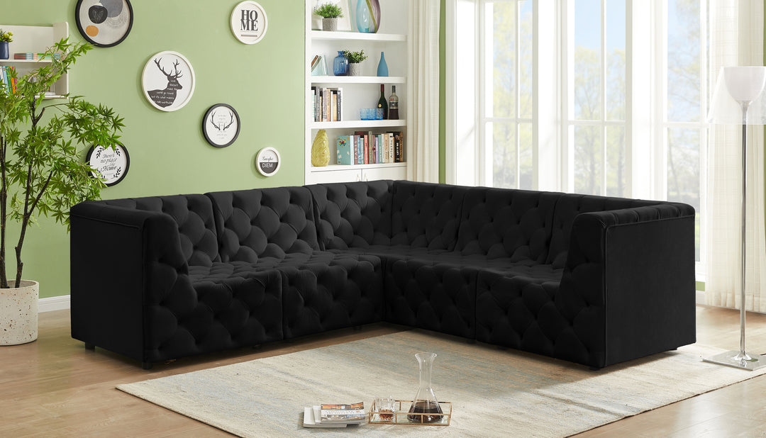 Tuft - Modular Sectional 5 Piece - Black