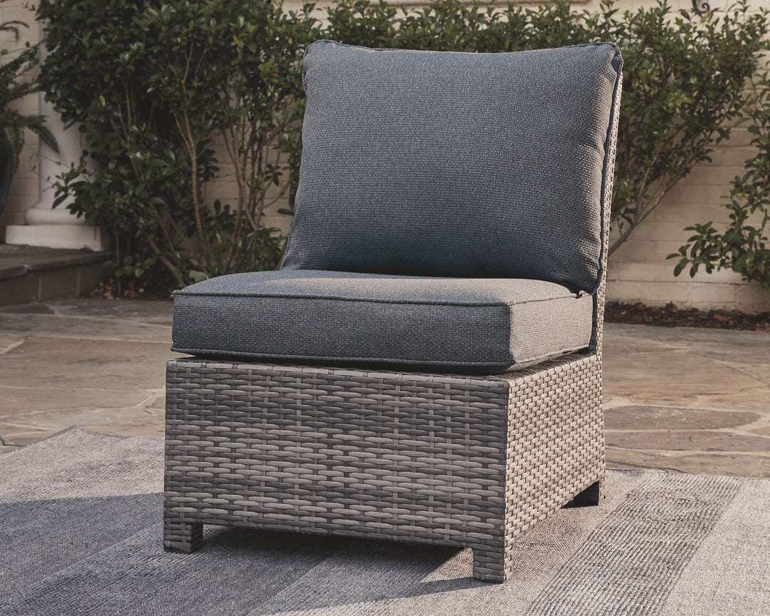 Salem - Gray - Armless Chair w/Cushion