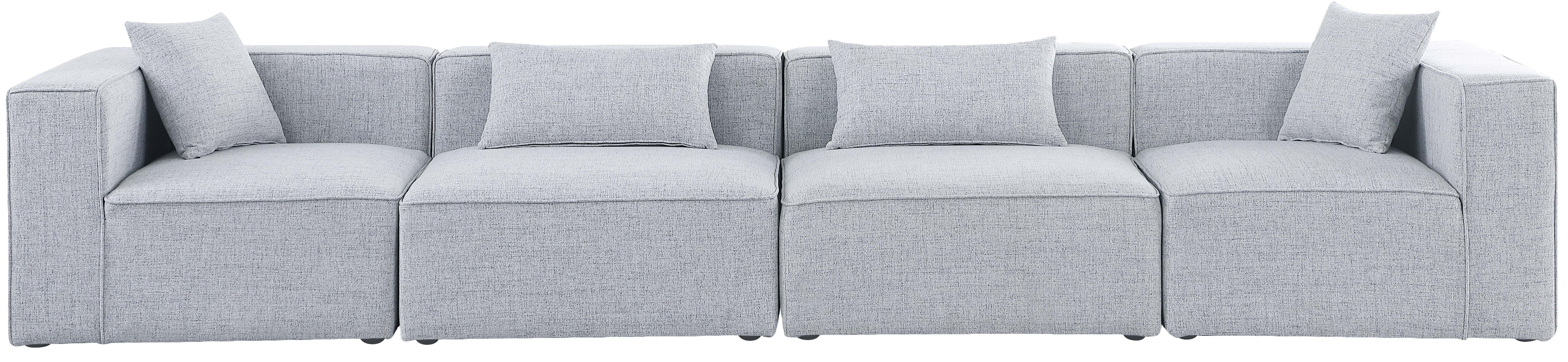 Cube - Linen Modular 4 Seat Sofa