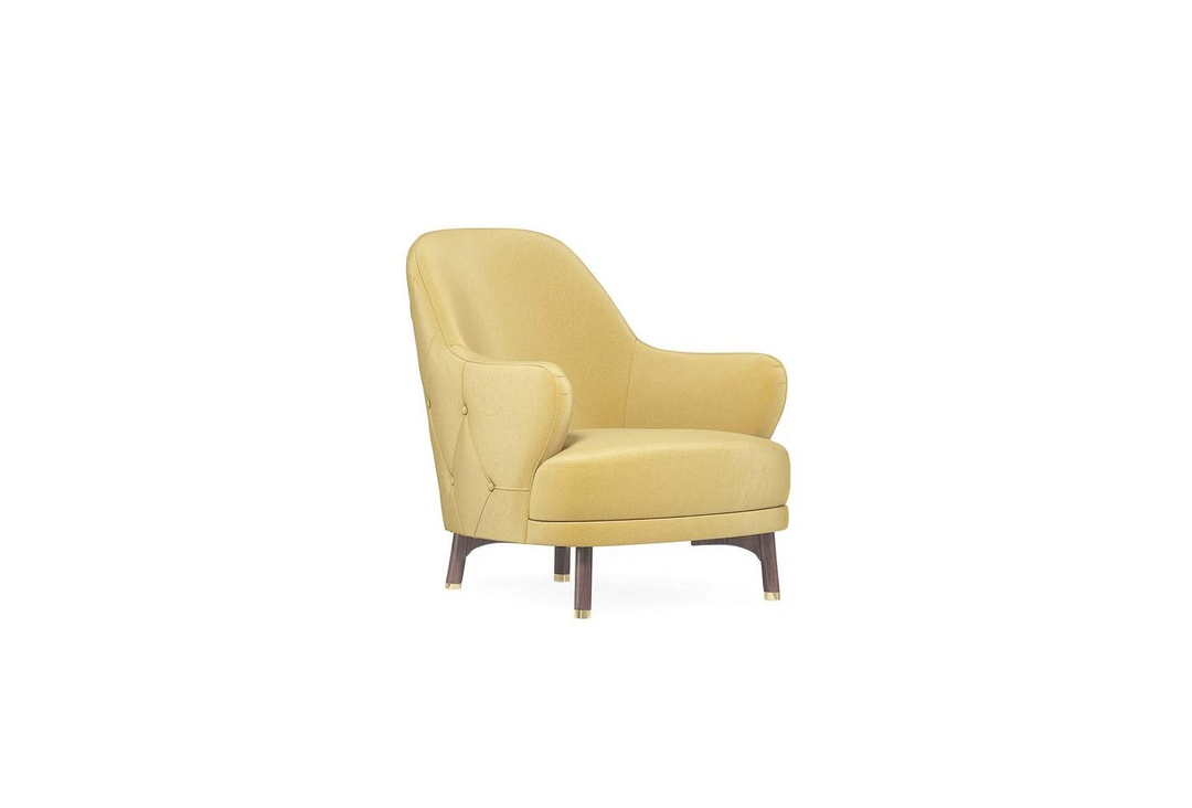 Mustard Colt Feather Navona Armchair