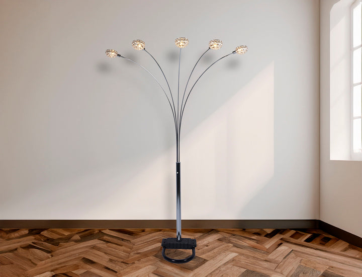 Half Moon Floor Lamp - Black