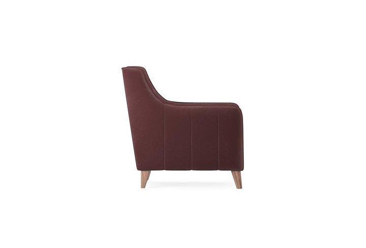 Purple Colt Feather Fabia Armchair