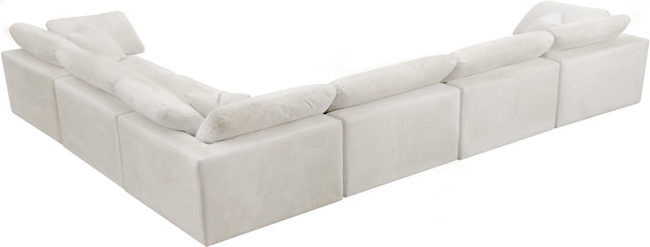 Cozy - Modular Sectional Cloud 6 Piece - Beige