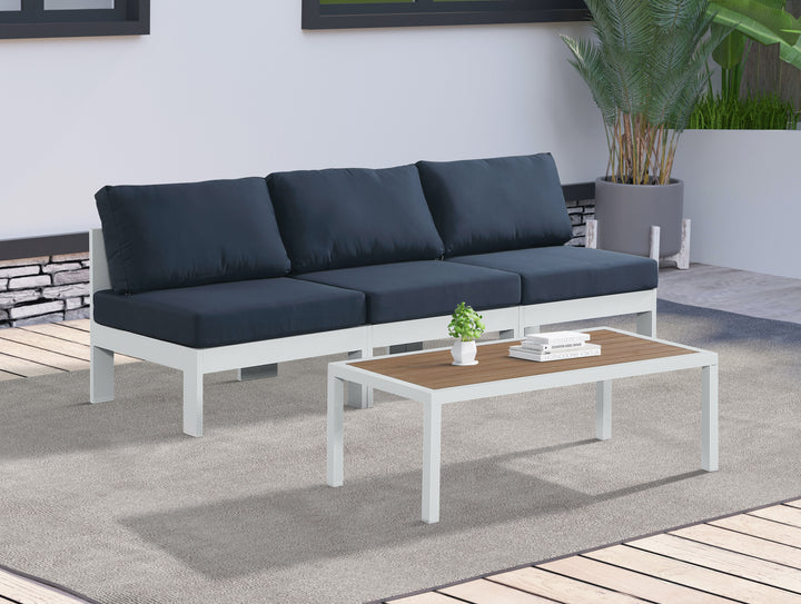 Nizuc - Outdoor Patio Modular Sofa - Navy - Fabric