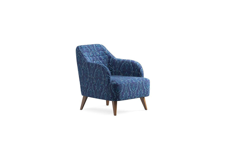 Turquoise Linen Sona Armchair