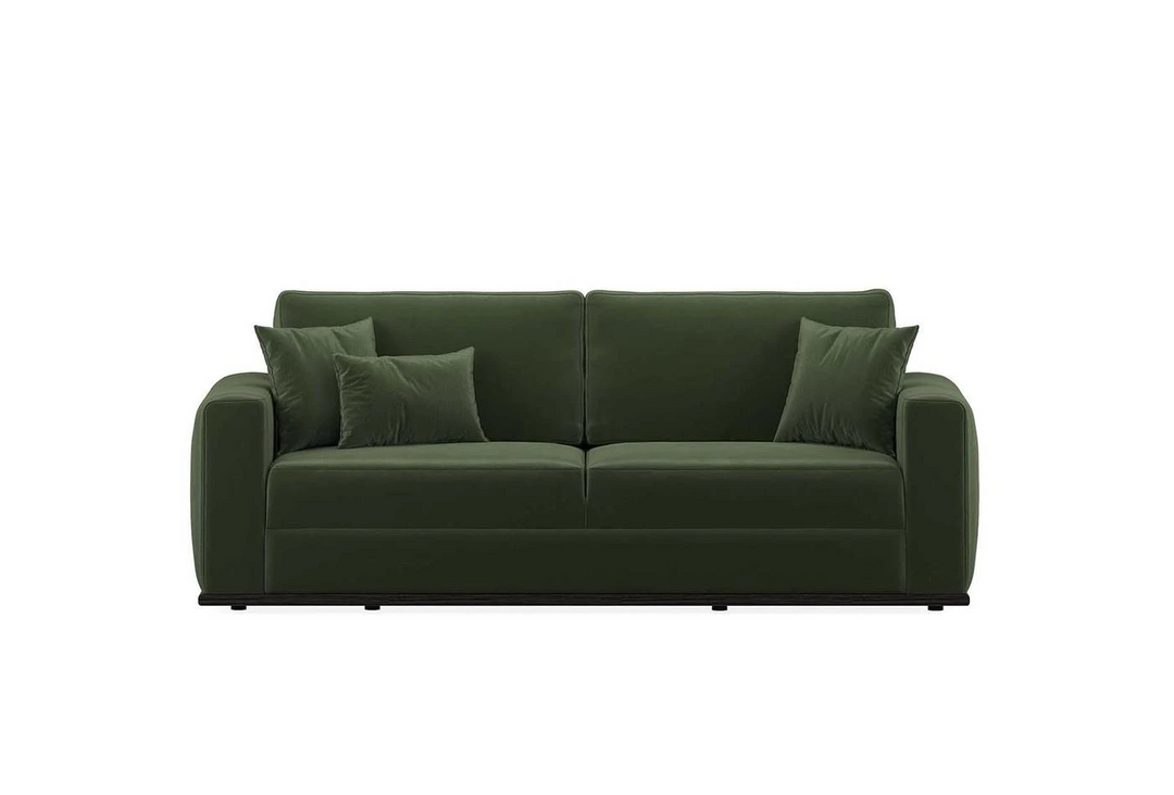 Carino 3-Seater Sofa Bed with Storage, Colt Feather (Dark Green)