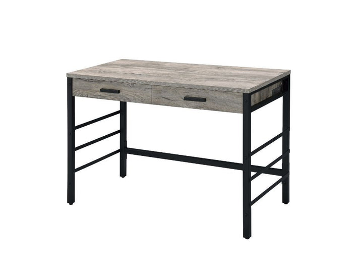 Disho - Desk - Light Weathered Oak & Black Finish