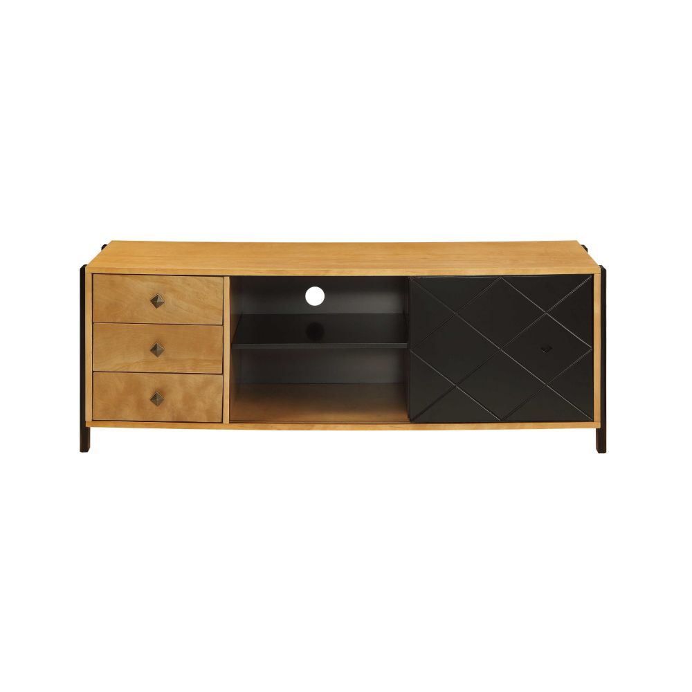 Honna - TV Stand - Natural & Black