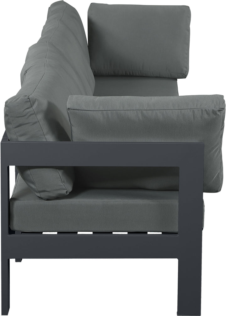 Nizuc - Outdoor Patio Modular Sofa - Dark Grey - Modern & Contemporary