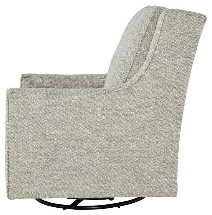 Kambria - Fog - Swivel Glider Accent Chair