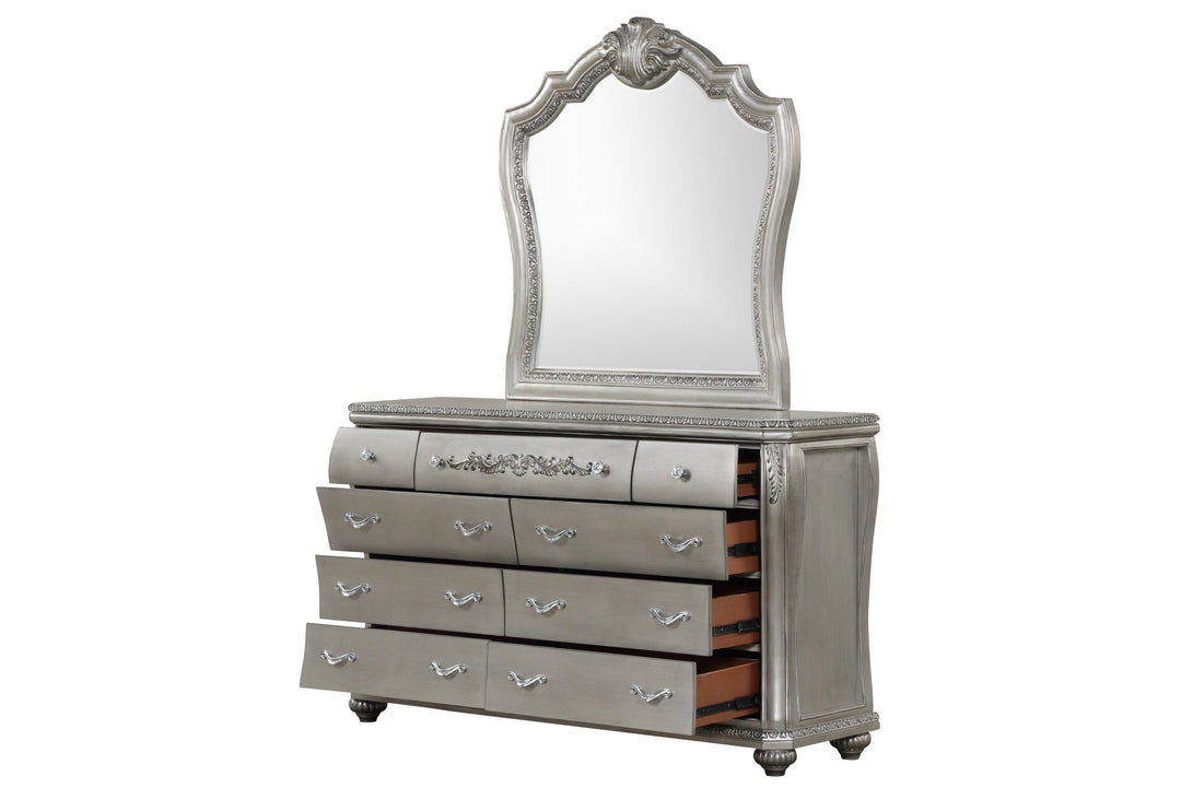 Destiny 5-Pc Queen Bedroom Set, Silver