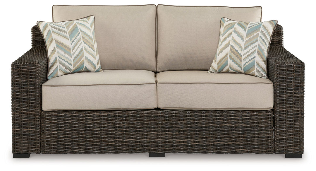 Coastline Bay - Brown - Loveseat W/Cushion