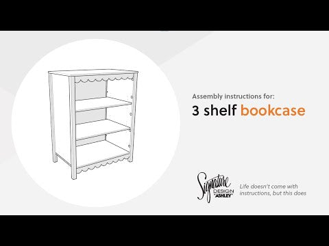 Hallityn - White - Bookcase