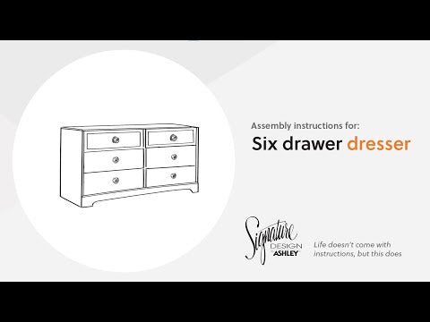 Paxberry - Whitewash - Six Drawer Dresser - Weatherworn