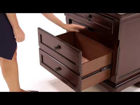 Porter - Dark Brown - Two Drawer Night Stand