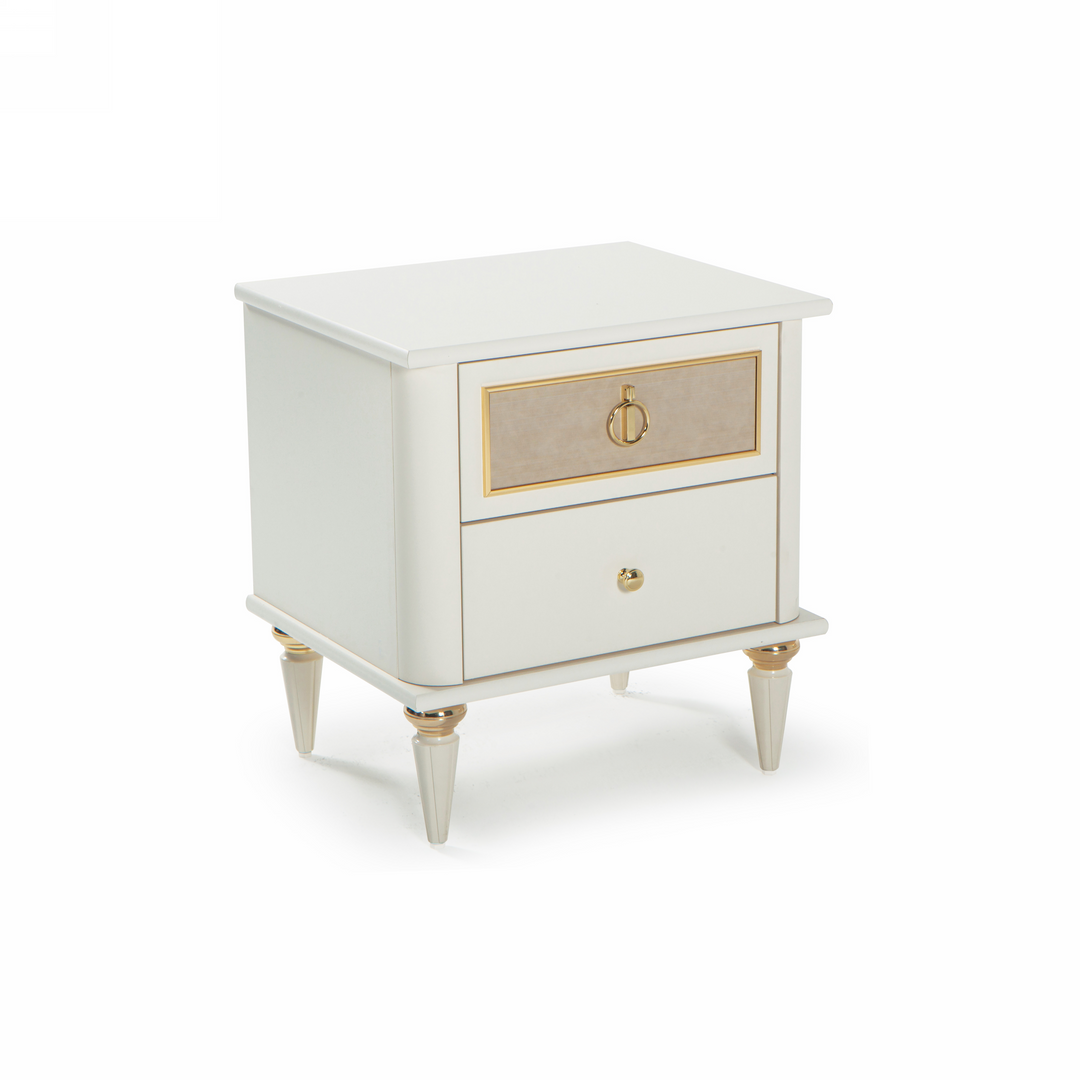 Opak White Mistral Nightstand