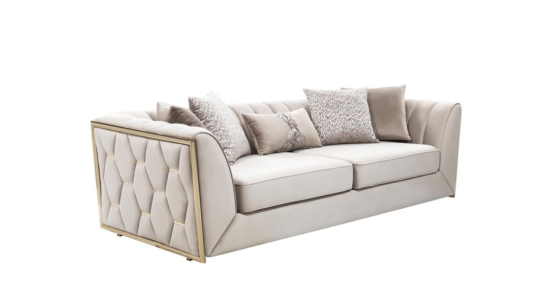 Prag 101" Wide Tuxedo Arm Sofa