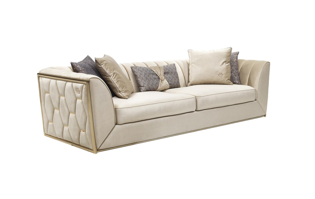 Prag 101" Wide Tuxedo Arm Sofa